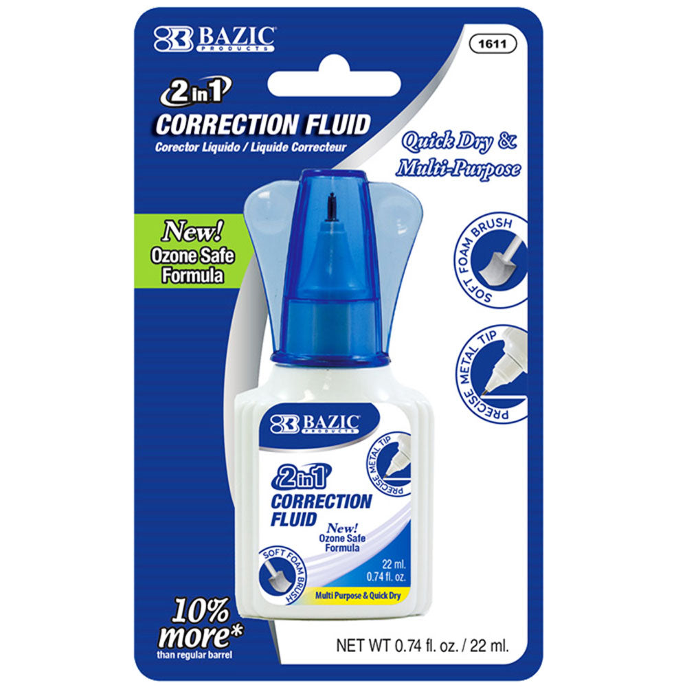Correction w/ Foam Brush Applicator & Pen Tip | 2 in 1 | 0.74 FL OZ (22 mL).