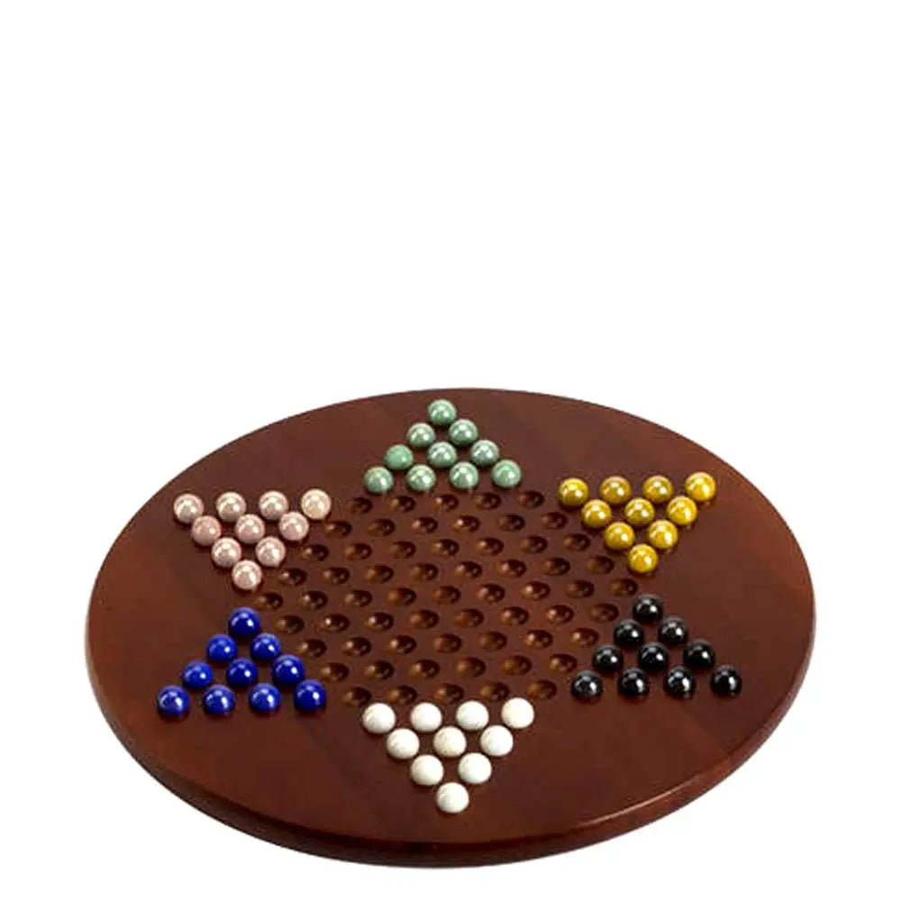Jumbo Chinese Checkers with Color Marbles G8Central