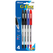 Assorted Color G-Flex Oil-Gel Ink Pen, Soft Barrel Grip | 4 Ct
