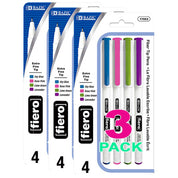 Fiero Fancy Color Fiber Tip Pen | 4 Ct