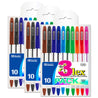 Pens 10 Color Dazzle Color G-Flex Oil-Gel Ink Pen, Soft Barrel Grip | 10 Ct - g8central.com
