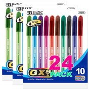 GX-9 Triangle Assorted Oil Gel Ink Pen | 10 Ct