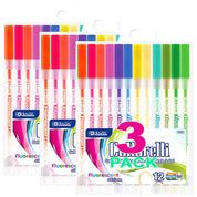 12 Neon Color Collorelli Gel Pen, Rollerball Point Macarons Fluorescent Colors | 12 Ct - g8central.com