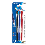 GR8 Assorted Color Oil Gel Ink Pen, Rubberized Matte Barrel | 3 Ct