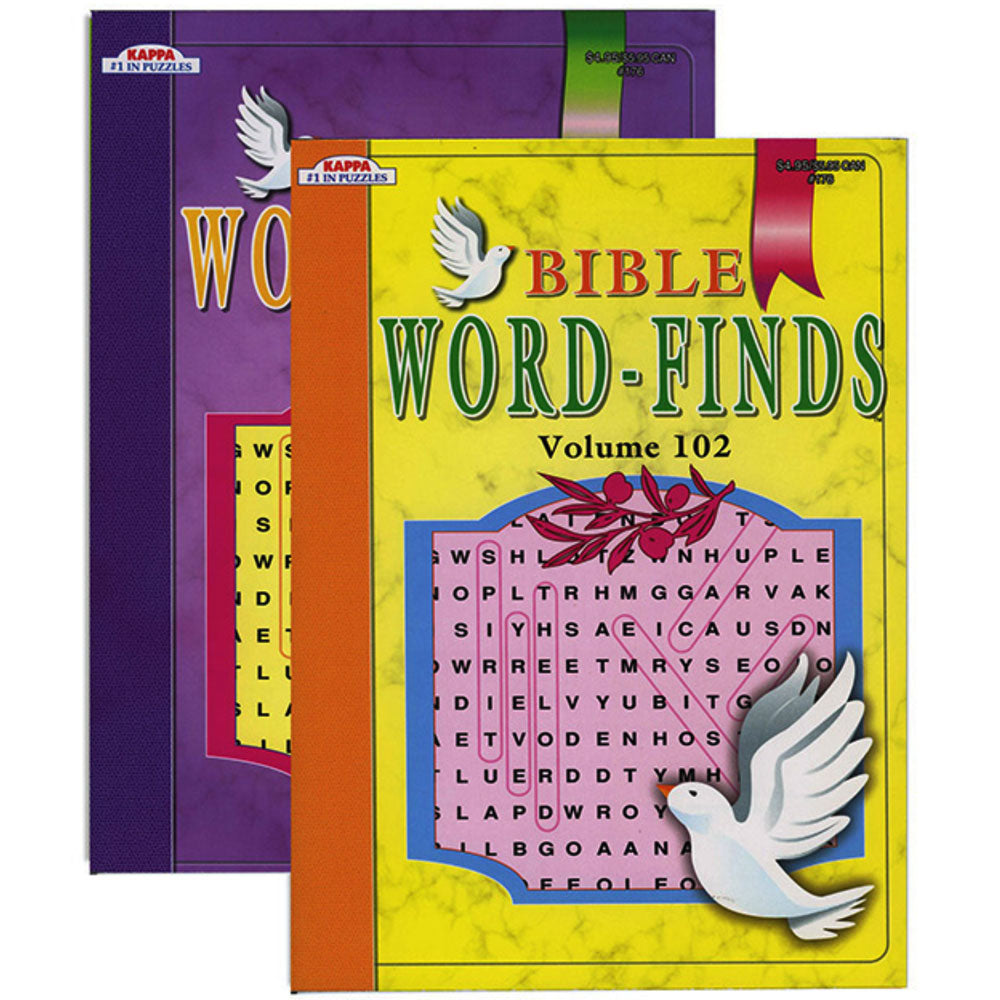 KAPPA Bible Series Word Finds Puzzle Book | 2-Titles.