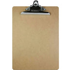 Clipboards Wood Hardboard Standard Size w/Sturdy Spring Clip, 12.5" x 9" G8Central