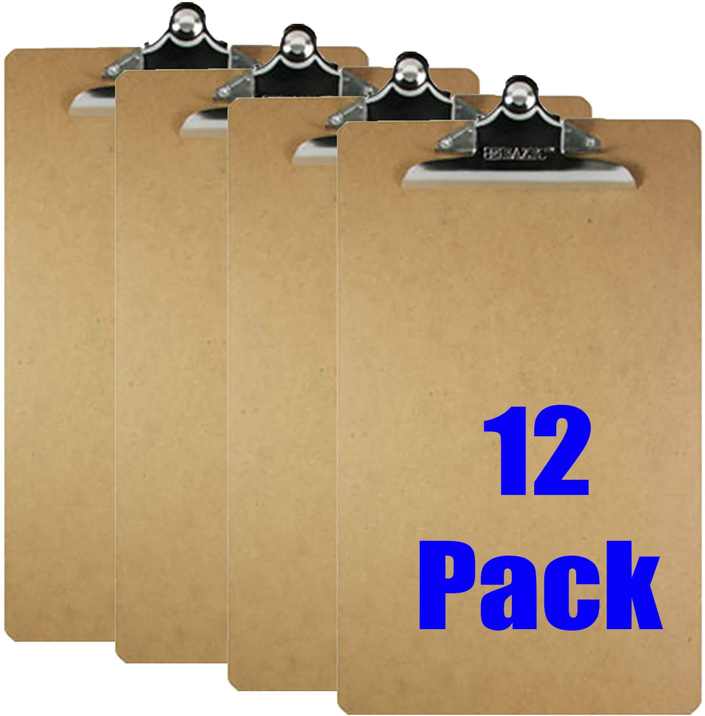 Clipboards Wood Hardboard Legal-Size w/Sturdy Spring Clip, 16.5" x 8.5"