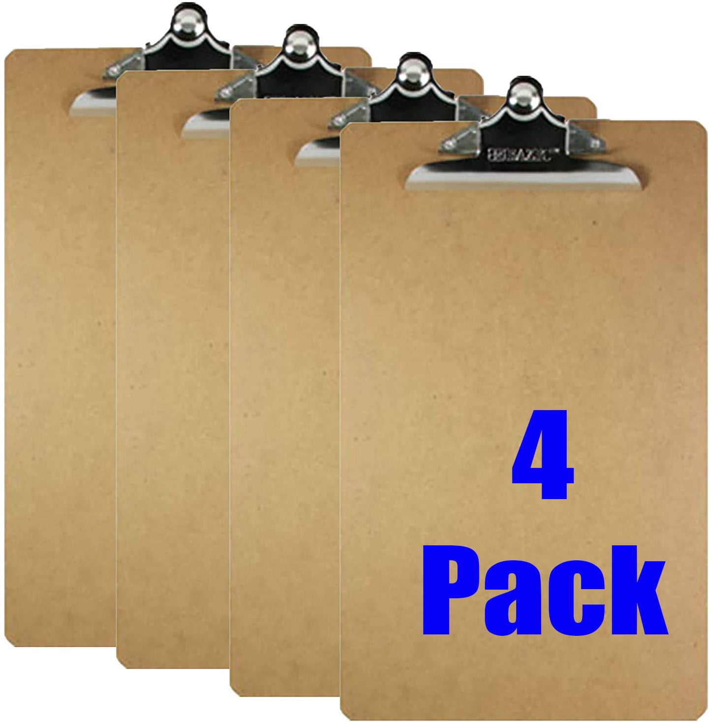 Clipboards Wood Hardboard Legal-Size w/Sturdy Spring Clip, 16.5" x 8.5"