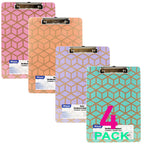 Standard Size Clipboard Wood  Retro Hardboard, Low Profile Clip, Sturdy &amp; Strong Hardboard