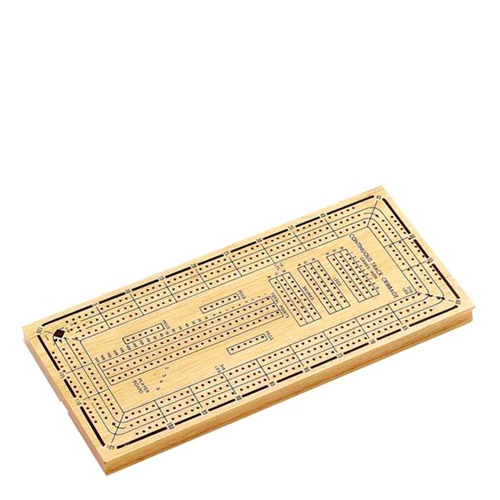 Cribbage Continuous 3 Track | Wooden