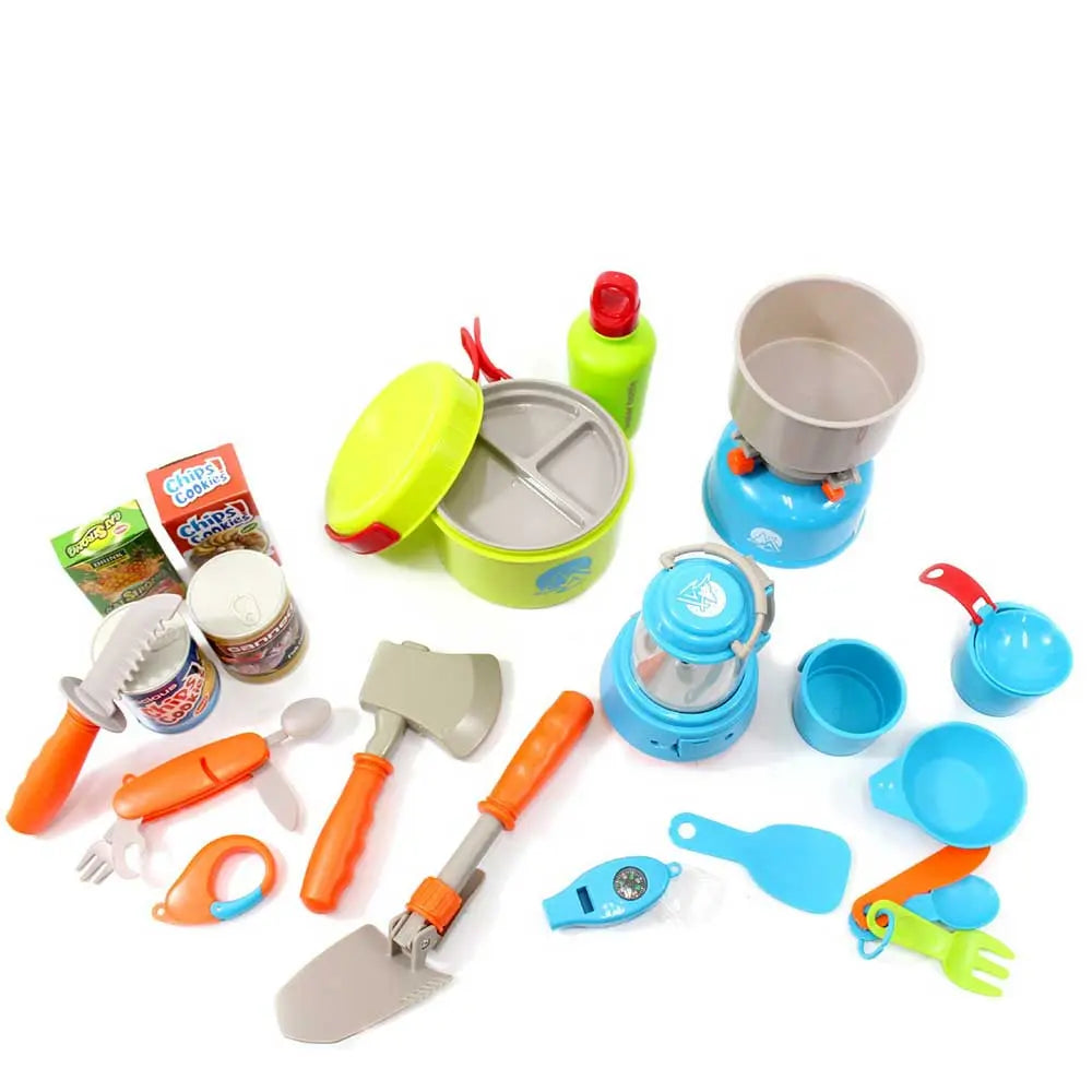 Little Explorers Camping Gear Toy Play Set 20pcs G8Central