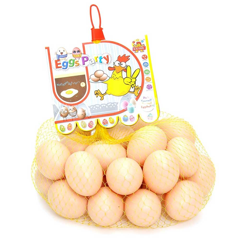 Bag Of Realistic Chicken Eggs Playset (Pack Of 30 Fake Eggs)