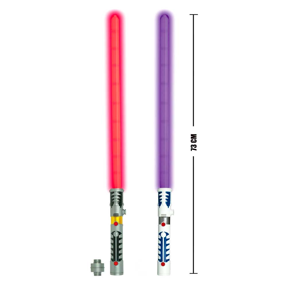 2 In 1 LED Light Up Swords Or Double Bladed Saber