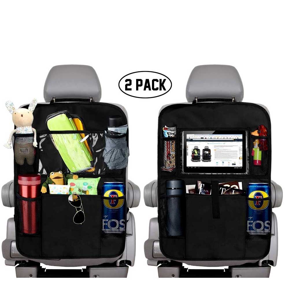 Backseat Car Organizer With 5 Storage Pockets And Tablet Holder