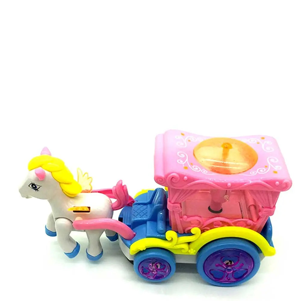 Walking Horse And Carriage With Lights And Sound G8Central