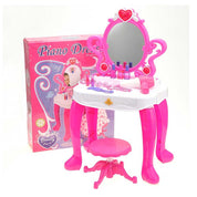 2-In-1 Vanity Set With Beauty Accessories, Working Piano, And Mirror