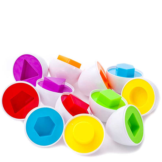 Educational Matching Shape And Color Eggs Game