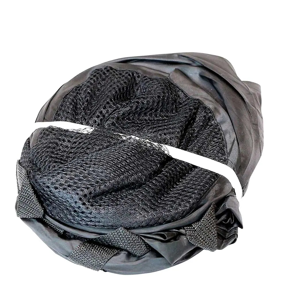Mesh Pop Up Laundry Basket With Side Pocket | Black G8Central