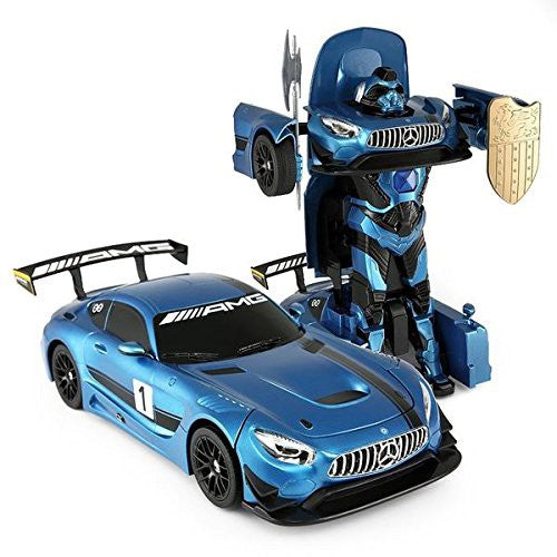 1:14 RC Mercedes-Benz GT3 2.4ghz Transformer Dancing Robot Car | Blue