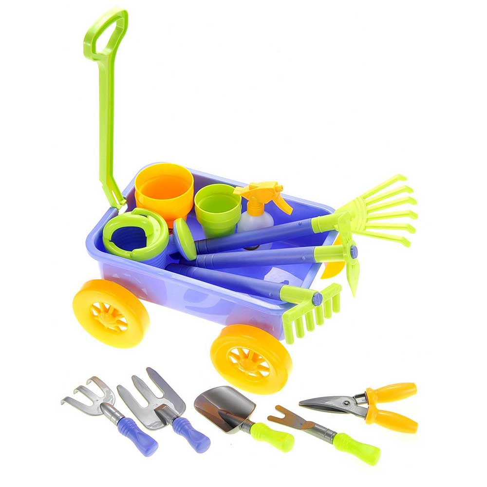 Garden Wagon & Tools Toy Set