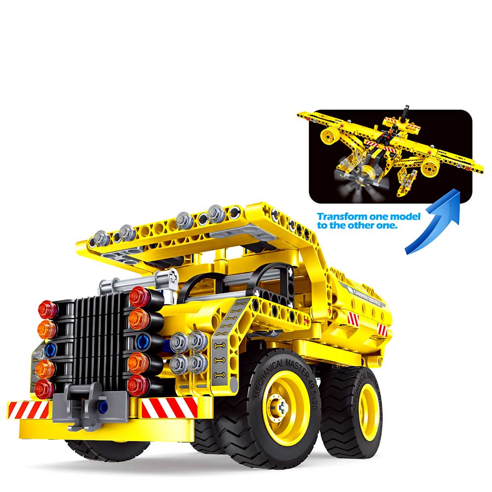 Building Blocks Bricks Construction Kit STEM Toy (Dump Truck) | 361 pcs G8Central