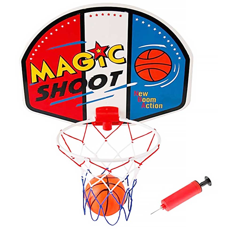 Magic Shot Mini Basketball Hoop Set With Ball And Pump