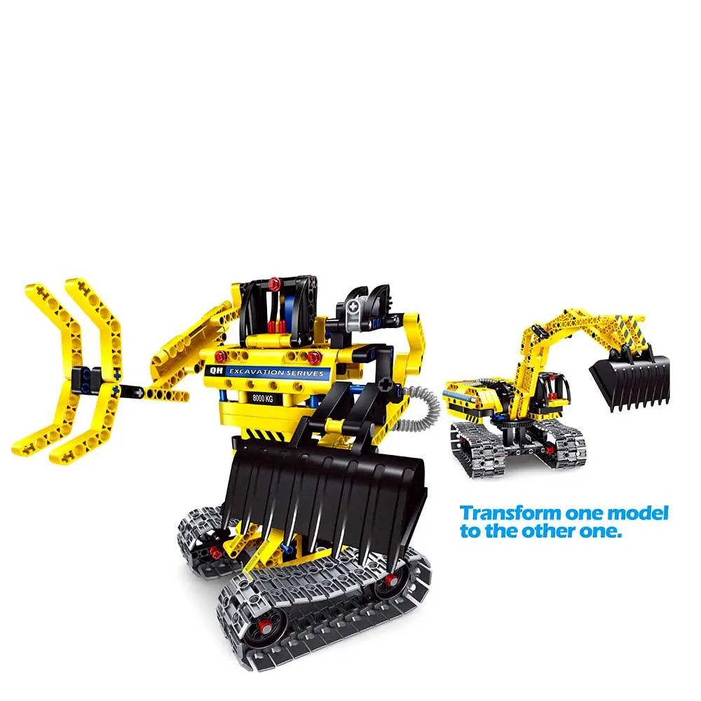 Building Blocks Bricks Construction Truck Kit STEM Toy (Excavator) | 342 Pcs G8Central