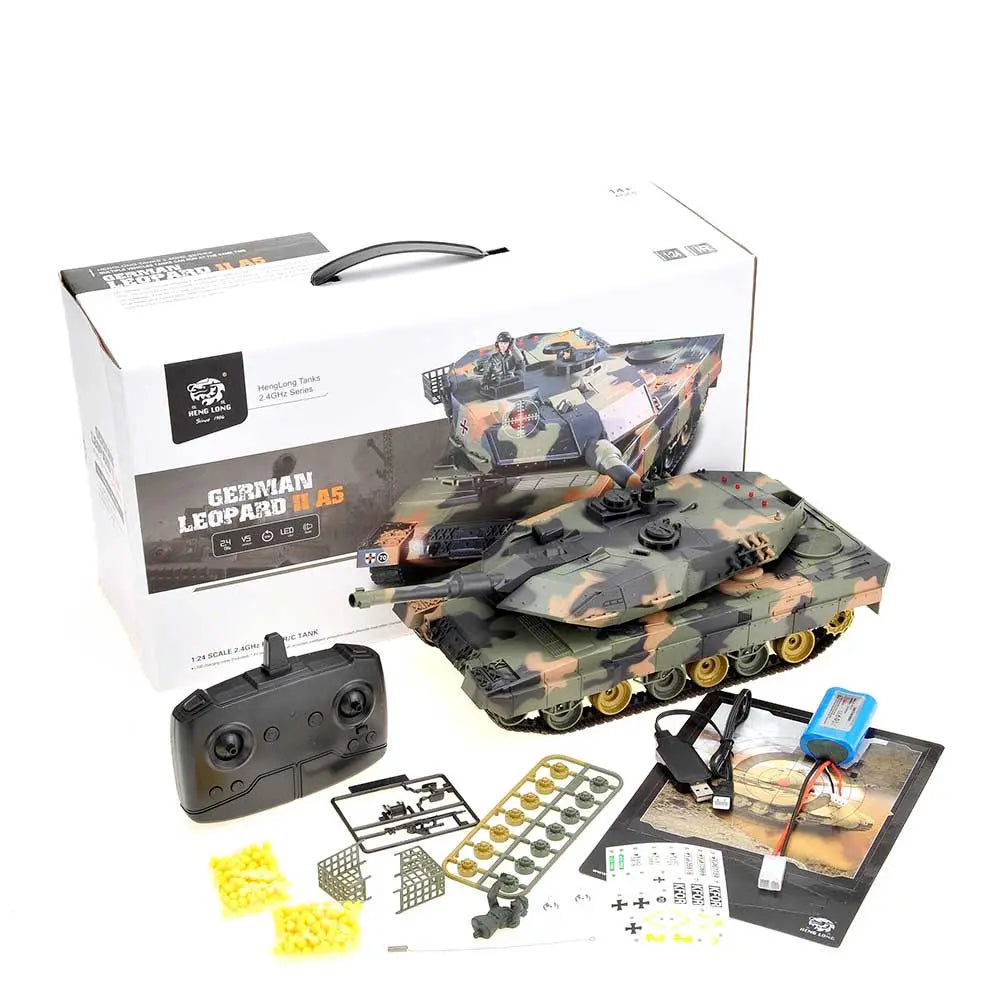 1:24 German Leopard II A5 RC Battle Tank G8Central