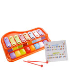 2-in-1 Xylophone/Piano With Music Sheet Songbook G8Central