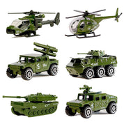 Die Cast Military Vehicle Playset (6 Vehicles)