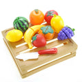 Kitchen Cutting Fruits Crate Pretend Food Play Set G8Central