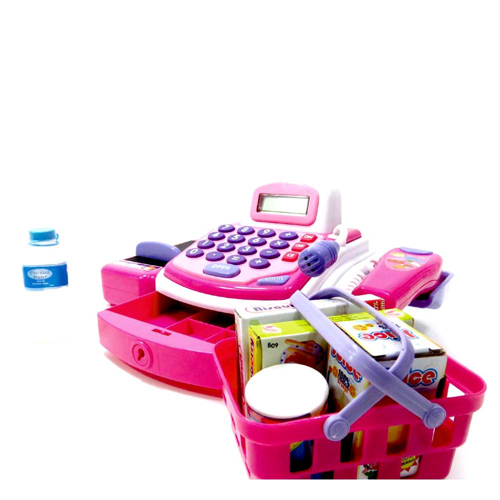 Pretend Play Electronic Cash Register Toy | Pink. G8Central