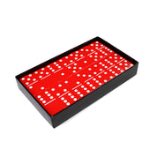 Double SIX Jumbo Tiles Dominoes Set | RED