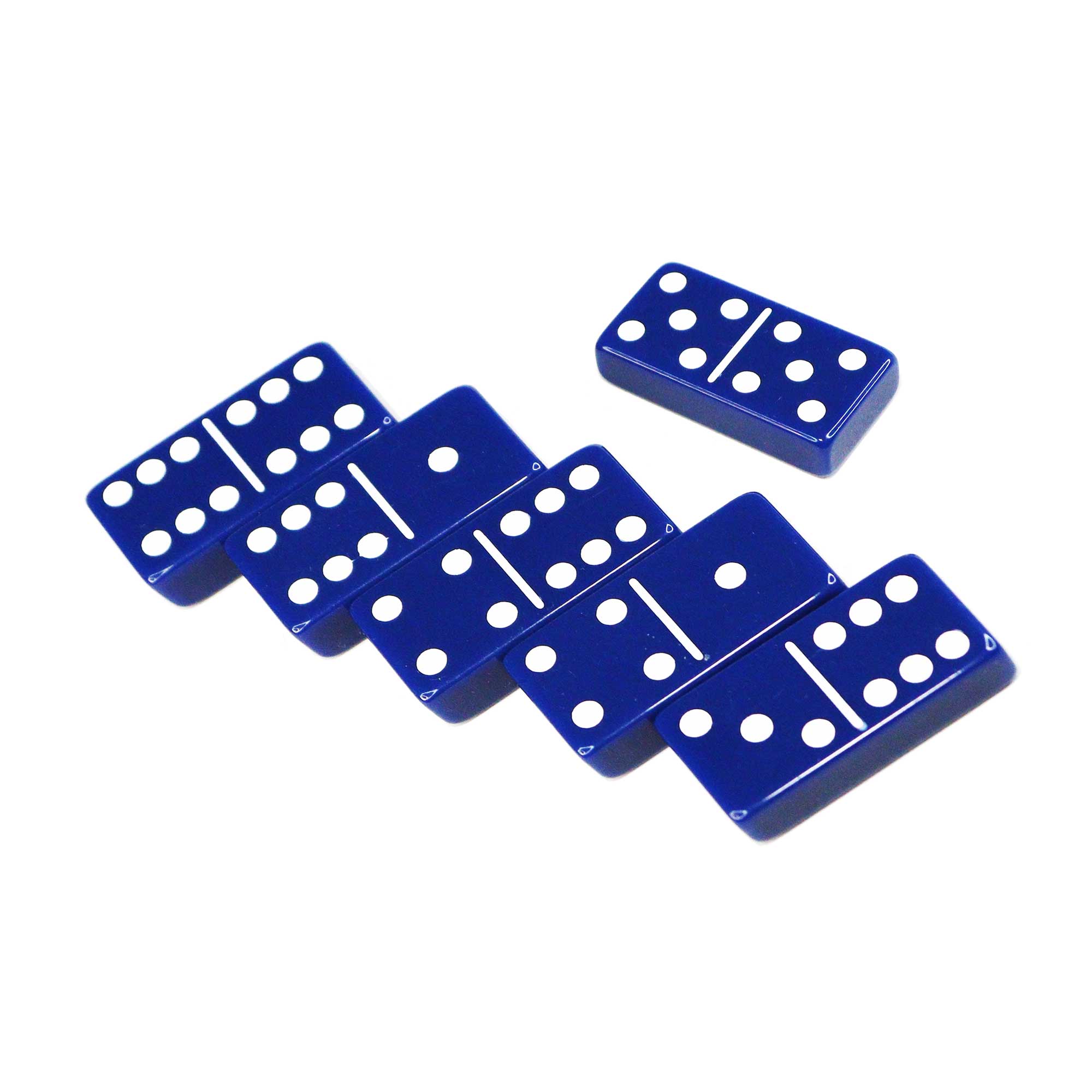 Double 6 Blue Standard Dominoes