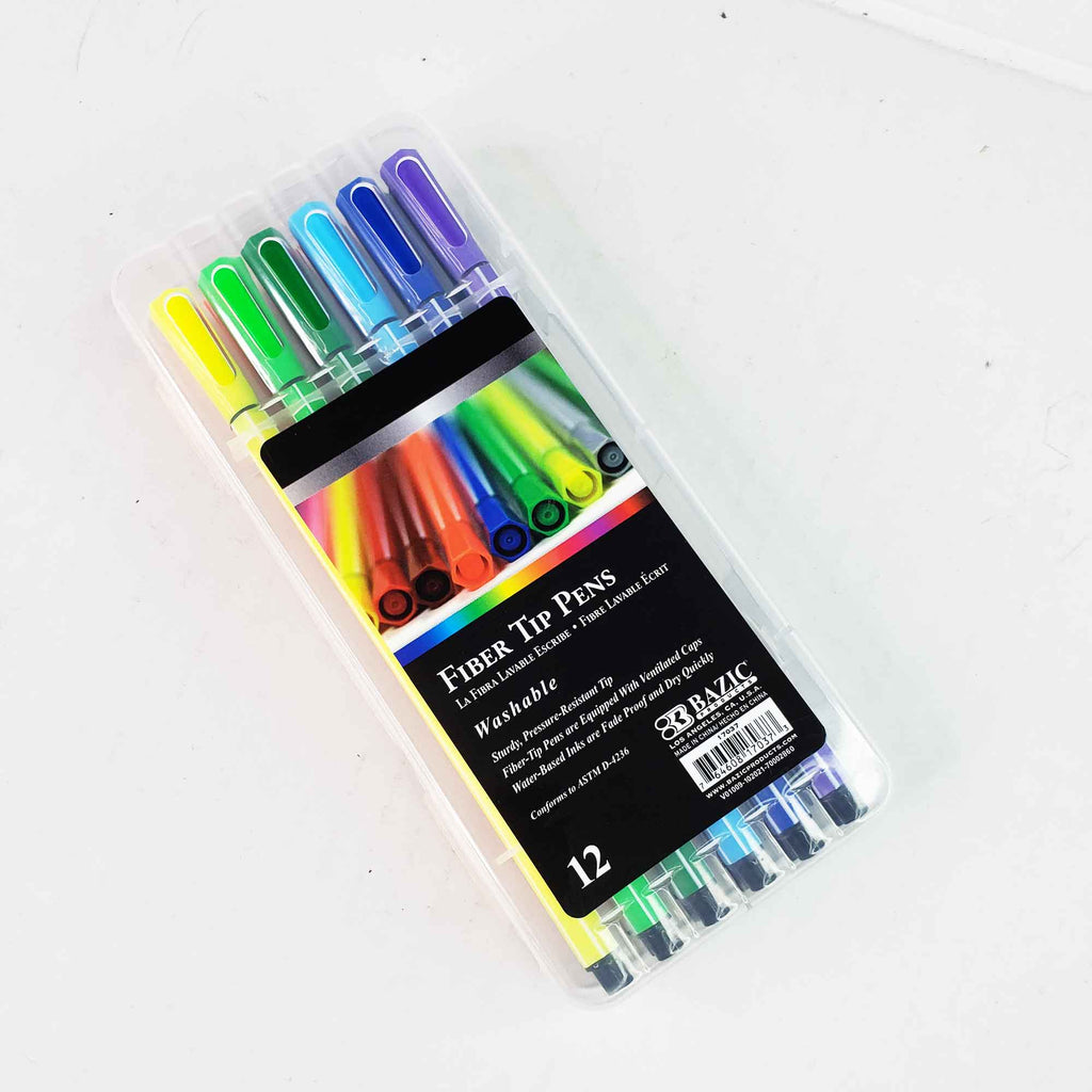 Fiber Tip Pen Marker | 12 Color G8Central