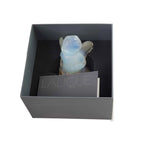 RARE LALIQUE Blue Angel Crystal Opalescent CHERUBINO By Marie-Claude LALIQUE  Design 1996 Lalique