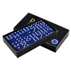 Premium ACRYLIC Double 6 JUMBO Dominoes Set | BLUE G8Central