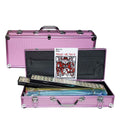 Mah Jongg American MahJong Set With Pushers In Pink Aluminum Case G8Central