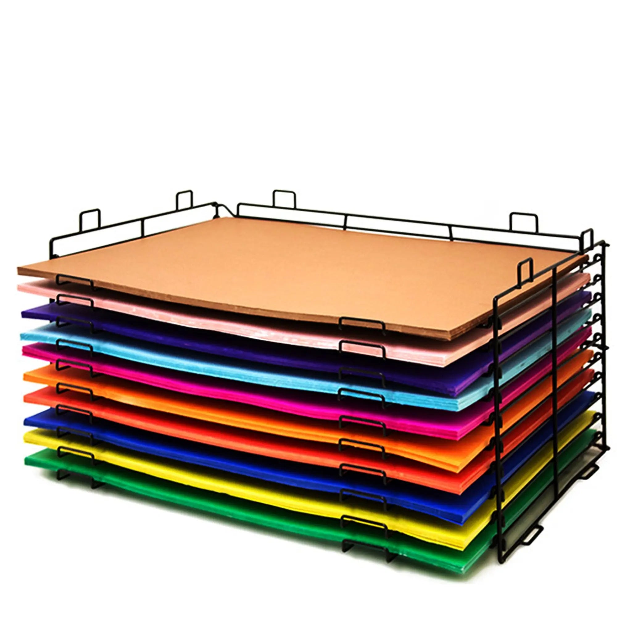 Advertising Board Rack 22x28 Poster Board Display Rack 10 Slot Organizer Storage Stand ...