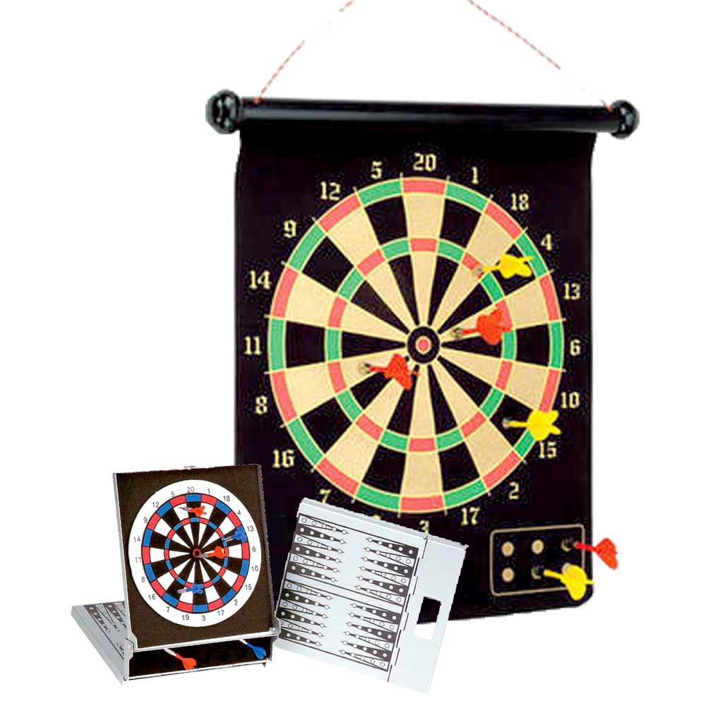 Double-SIded Magnetic Dart Game With Mini Travel Magnetic Dart &amp; Backgammon Set G8Central G8 Central