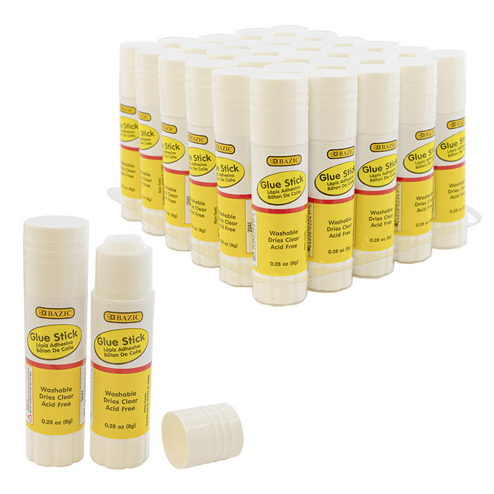 Craft & Office GLUE Stick, White 0.28 Oz (8g)