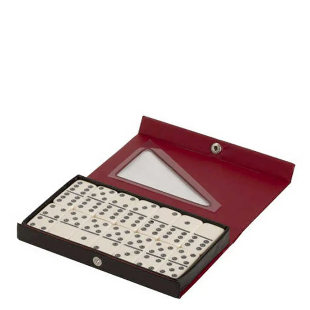 Double 6 Standard Dominoes Vinyl Case | Ivory G8Central