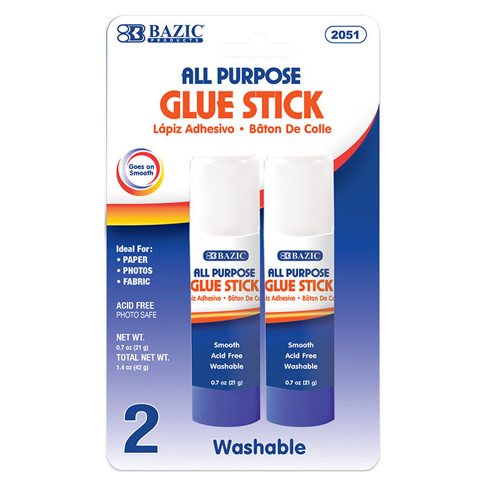 Craft & Office GLUE Stick Multi Purpose Acid-Free | 1.27oz | 0.7oz | 0.28oz