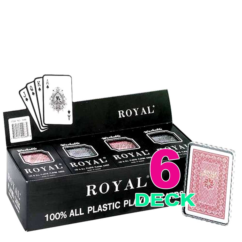 Playing Cards 100% All Plastic  | 2 Deck, 6 Deck, 12 Deck