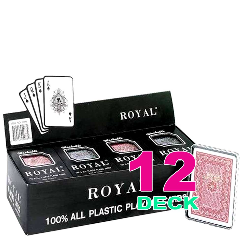 Playing Cards 100% All Plastic  | 2 Deck, 6 Deck, 12 Deck