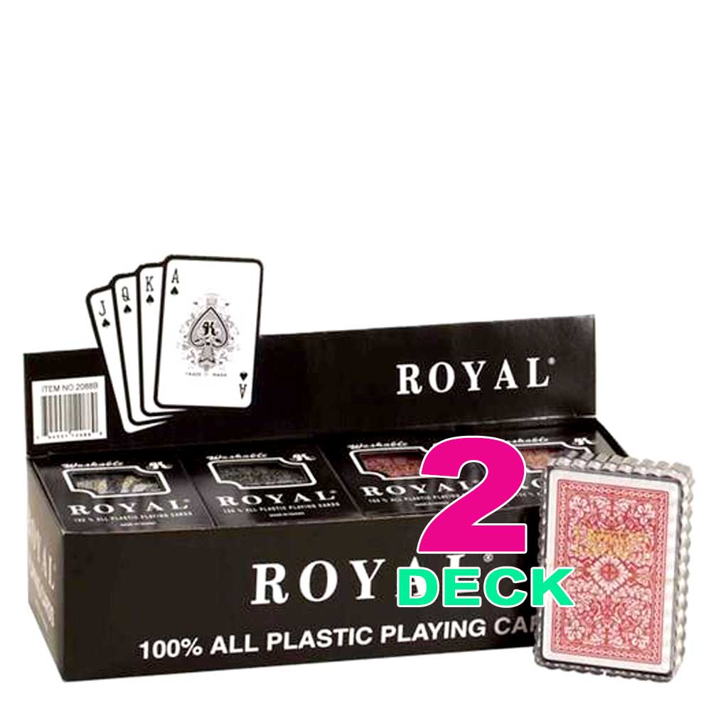 Playing Cards 100% All Plastic  | 2 Deck, 6 Deck, 12 Deck