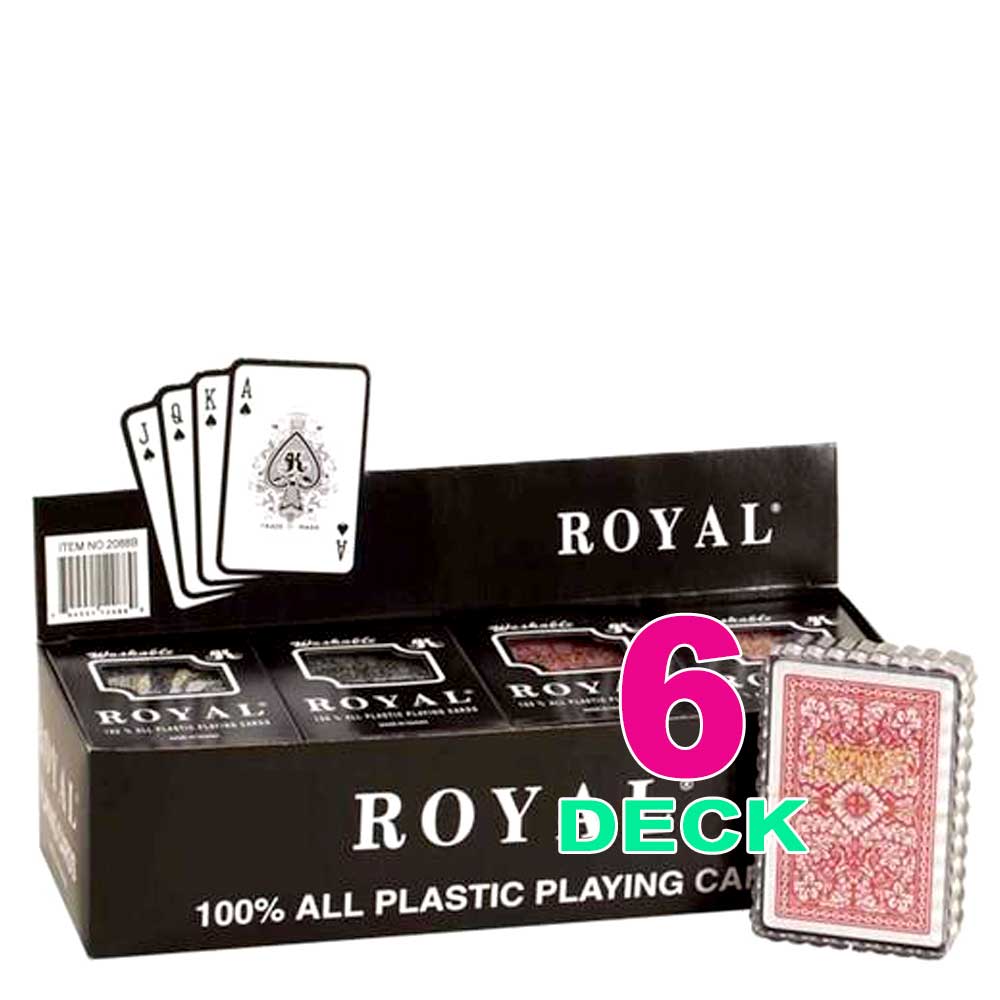 Playing Cards 100% All Plastic  | 2 Deck, 6 Deck, 12 Deck