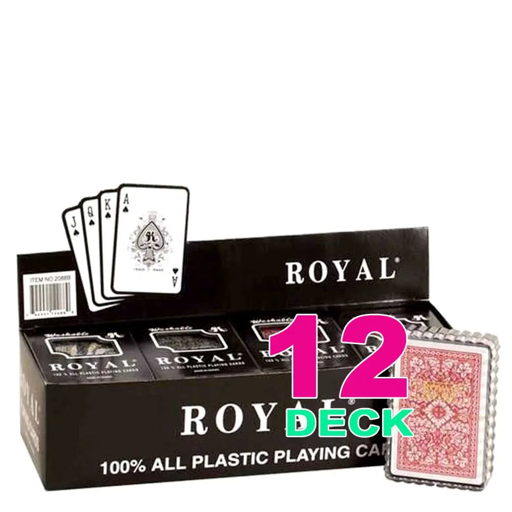 Playing Card Games – 100% All-Plastic | Poker, Bridge, Spanish, Pinochle | Waterproof & Washable | 2, 6, or 12 Deck Options 🃏 G8Central
