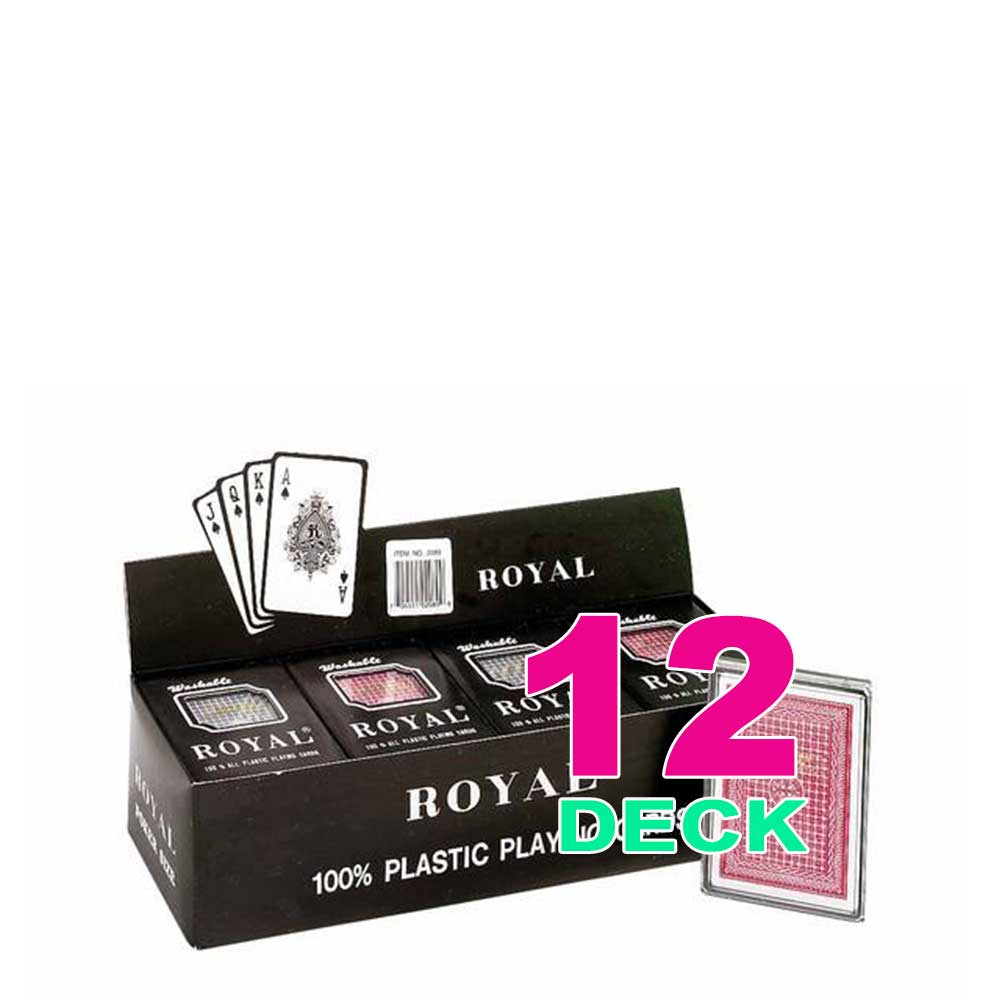 Playing Cards 100% All Plastic  | 2 Deck, 6 Deck, 12 Deck