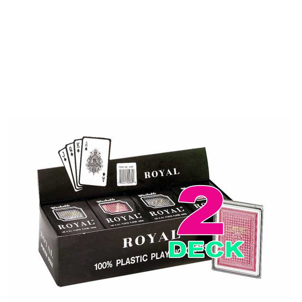 Playing Cards 100% All Plastic  | 2 Deck, 6 Deck, 12 Deck